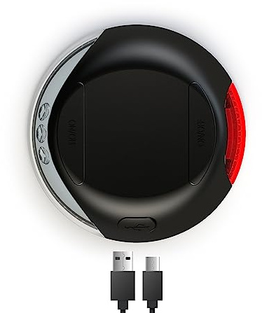 FLEXI LED Lighting System for flexi Retractable Leashes with Rechargeable Battery - Splashproof - Black