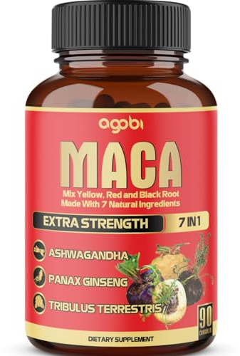 Maca Root Capsules - Supports Natural Health - Energy - Performance & Mood Supplement - Enhanced Blood Flow 3-Month Supply