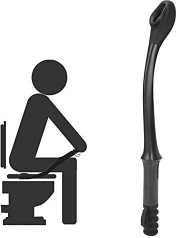 Aides à la Toilette Easy Wipe, 15.7in Long Handle Atteindre le Confort du Papier Hygiénique Wipe Aids Essuie-glace à Longue Portée pour la Personne âgée Enceinte