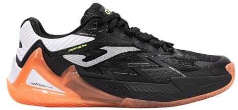 Joma Paddle Open herrsko, 40–46 – Reaktiv bollsula som absorberar stötar och förhindrar vridning på lederna, svart, 44 EU