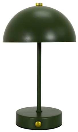 HOME DECO FACTORY, LA0114, bordslampa i modern design, mjuk och varm belysning, perfekt för vardagsrum eller kontor, höjd 26 cm, elegant grön färg
