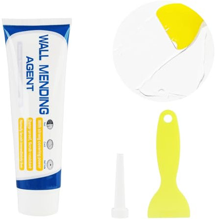 Stucco bianco 100 g, pasta di riparazione da parete per riempire fori e graffi, spatola interna da parete per crepe e fori, asciugatura rapida, mastice per pareti ad alta densità, mastice per legno