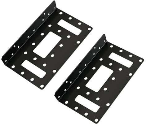 fztonk Soporte de montaje de metal para disco duro de 6.3 cm / 8.9 cm, soporte de montaje en disco, soporte de expansión de marco de acero, soporte de instalación de unidad