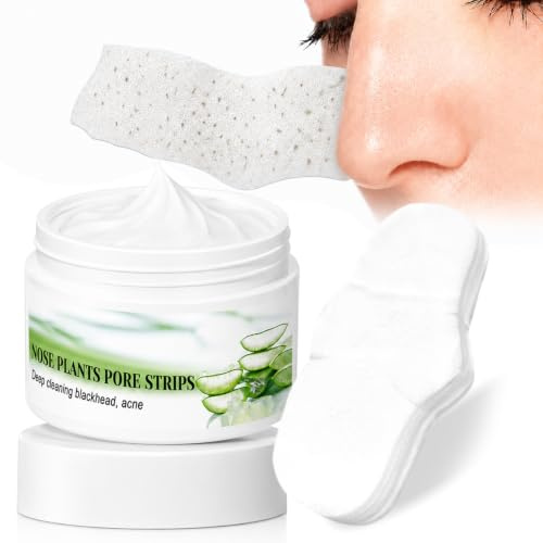 30ml Mascarilla Facial Peel Off para Puntos Negros con 60 Tiras Nasales, Eliminador de Cabeza Negra y Espinillas, Mascarilla Exfoliante de Limpieza Profunda para Todo Tipo de Piel