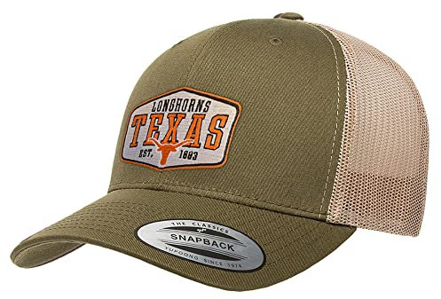 University of Texas Offizielles Lizenzprodukt Texas Longhorns 1883 Premium Trucker Cap (Olive-Khaki), One Size