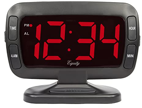 Equity 30016 Large 1.8 Inch Tilt LED Alarm Clock