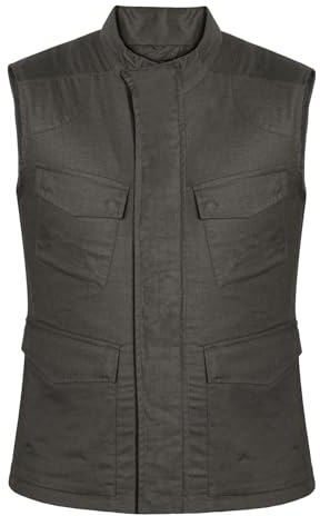 ASPIDEX Motorrad Protektorenweste Motorradweste Tourenweste Textil mit Rückenprotektor, braun, XXL