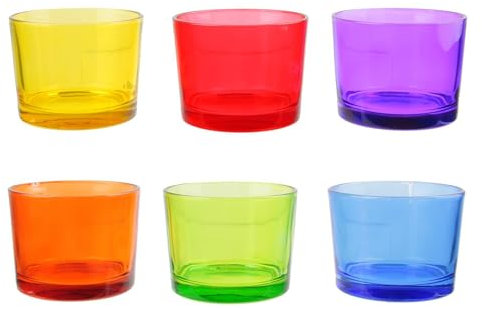 Linnea Lot de 6 Verres à Eau colorés 16cl Collection Nuance Multicolore