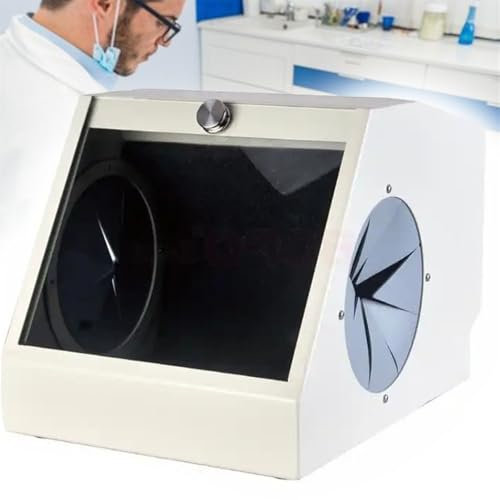 Lbxlhr Staubsammler für Labor-Sandstrahler mit Filtern, 110 V – 220 V Schleif- und Polierbox, staubdichte Sandstrahlbox, Staubbox für Dentallabore, staubdichtes Gehäuse mit LED-Lichtquelle