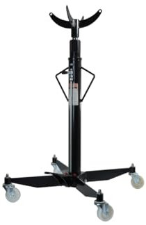 ELMAG Getriebeheber Profi TRAMI 500 | Tragkraft 500 kg | Arbeitshöhe 119-200 cm | 4 Lenkrollen inkl. Fußpedal | hydraulik