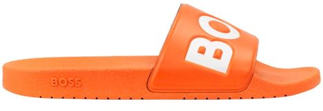 BOSS Men's Aryeh_Slid_npvlg 10251721 01 Slide Sandals, Bright Orange, 12 UK