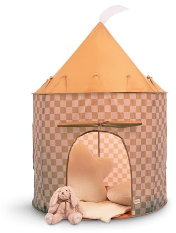 Relsy - Tienda de campaña para niños, diseño cuadrado, color amarillo y unisex