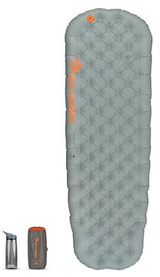 Sea to Summit - Ether Light XT Extreme Insulated Air Isomatte Regular Wide - Schlafmatte Für Frauen - Thermolite - 4 Jahreszeiten - Pillow Lock-System - Wandern bei kaltem Wetter - Grey - 630g