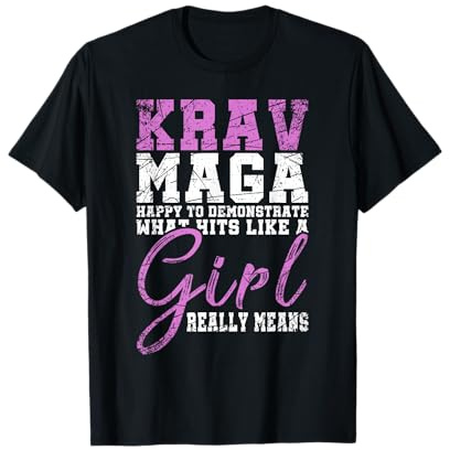 Funy Krav MAGA Girl Gift Martial Arts Krav MAGA T-Shirt