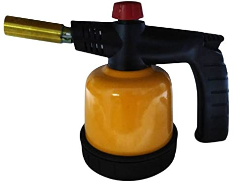 FAST WORLD SHOPPING ® Cannello Gas Butano Bruciatore Elettrico Saldatore Accensione Piezoelettrico Saldatrice Piezo Elettrico Bombola Gas Ricarica 190 Gr