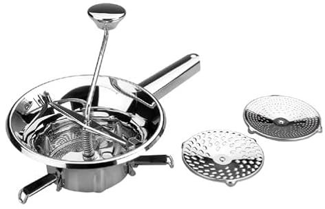 Suinga Pasapurés 3 discos fabricados en acero inoxidable, 18 cm, 0,7 litros, gris