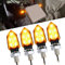 Esshogo Frecce Moto, 4 pezzi 12V Frecce LED Moto, Luci di Svolta, Mini luci per Moto Impermeabili, Motorbike indicatore, Omologate Per Il Giorno E La Notte, Adatto Per Da Strada