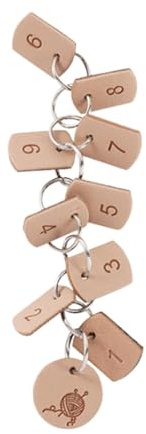 Cadenas de medidor de tejer,Cadenas de medidor de hileras de ganchillo - Gancho Row Counter Charm Couture Marcador Colgante | Accesorios de gancho, medidor de filas de punto para joyería hecha