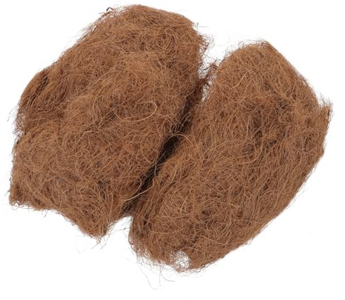 BESTonZON Fibra de Mantillo Natural 500g para Jardinería Interior y Exterior, Sustrato Transpirable para Plantas, Retención de Humedad, Protección contra Animales, Cubierta Natural