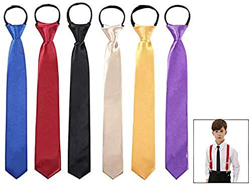 LHKJ 6 Stück Kinderkrawatte Krawatte Kinder Kinderkrawatten Kinder Krawatte Hochzeit