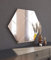 moebel17 5668 Assa Spiegel Wandspiegel Badspiegel Flurspiegel Kosmetikspiegel, Rahmenlos in Karodesign, Transparent, modern, 70 x 60 x 2,2 cm