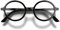 LONDON MOLE Occhiali | Occhiali da lettura per artisti | Occhiali rotondi | Fantastici lettori | Eleganti occhiali da lettura | Uomo Donna Unisex | Nero lucido | + 3,0 ingrandimento