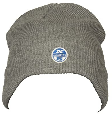 NORTH SAILS Herren Cotton Blend Beanie Winter-Hut, Medium Grey Melange, One Size