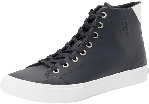 Tommy Hilfiger Sneakers Uomo Alte, Blu (Desert Sky), 45