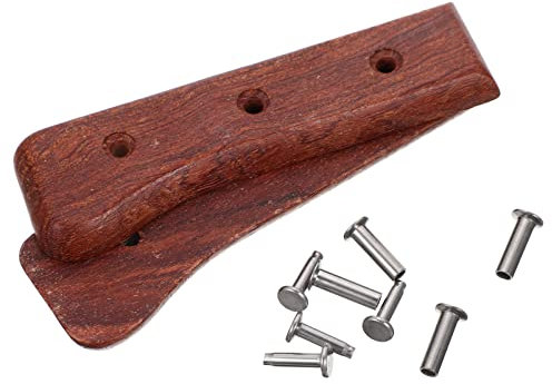 PAREKS Knife Handles Kitchen Knife Wood Handle Replacement: Japanese Knife Repair Handle Wooden Cutter Hand Grip for Sashimi Knife Chef Cutter Accessories Light Brown Handle