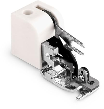 Piedino Macchina da Cucire, Universale Piedino Taglia e Cuci per Poliestere Vinile Tessuto, Accessorio per Macchina da Cucire Domestica per Rifinitura Tagliacuci Orlatura
