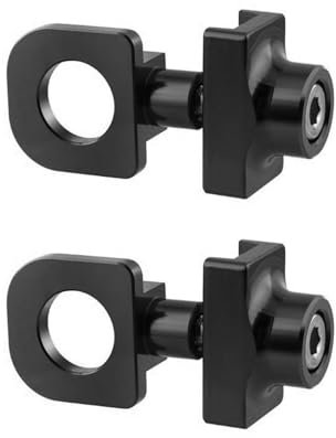 IUSOT Legierung Kettenspanner 2 Stück Fahrrad Kettenspanner Aluminium-Legierung, Verstellbare Feder Für Singlespeed, BMX & Fixie Bikes, 10mm Achse Für Fahrradkettenversteller