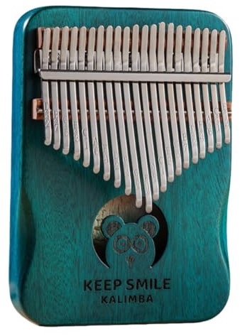 Kalimba Daumenklavier 21 Tasten/17 Tasten Finger Klavier Tragbares Musikinstrument für Anfänger, Musikgeschenke für Musikliebhaber (Panda, Groß)
