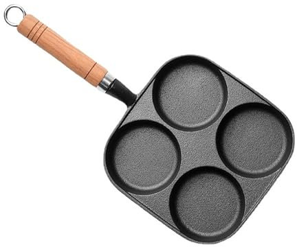 Egg Frying Pan, 4-Cup Nonstick Pancake Pan Versatile Breakfast Skillet for Eggs, Pancakes, Plett, Crepes, Suitable for Gas Stove & Induction.