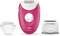 Braun Silk-épil 3 Epilator for Women for Long-Lasting Hair Removal, Shaver and Trimmer Head & Trimmer Comb, 20 Tweezer System, UK 2 Pin Plug, 3-410, White/Pink