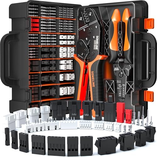 SOMELINE Crimpzange Set, 37 Typen (1720 Stück) JST-XH, SM, SYP 2,5mm & Dupont 2,54mm Stecker Set, Crimpwerkzeug 0,03-0,5mm², für Arduino, Raspberry Pi, 3D Drucker, LiPo Balancer & LED Streifen