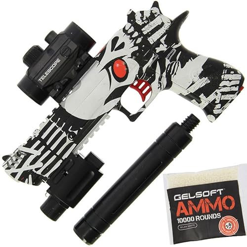 GELSOFT Eagle Gel Ball Blaster Water Bullet Gun Pistol USB Electric 20m Range Shooting Toy -10,000 Rounds (Urban Graffiti)