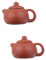 SHOWERORO Tontöpfe Trink 2 STK Mini-wasserkocher Mini- Weißer Wasserkocher Weißes Hausdekorationen Für Zu Hause Getränkegarnitur Vintage Kanne Für Tee Mini-teekessel Heim Keramik Rot