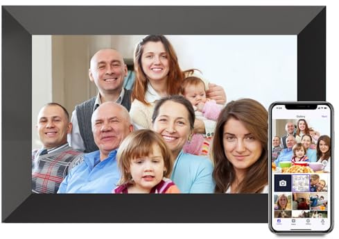 Uhale Digital Picture Frame, 10.1-inch High Definition Touch Screen, 16GB Memory, Digital Photo Frame with Automatic Rotation Feature.Gift for Mother's Day, Parents, Grandparents