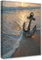 Bilder Leinwand 30 x 40 cm Anker Strand Meer Wandbilder Foto für Schlafzimmer Wohnzimmer Wandbild Kunstdruck Wand Bild auf Leinwand Aufhängefertig Wanddeko