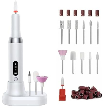 Polisseuse à ongles électrique, forets professionnels, meulage des, polissage, élimination peaux mortes, lime de ponçage, stylo, Machine manucure