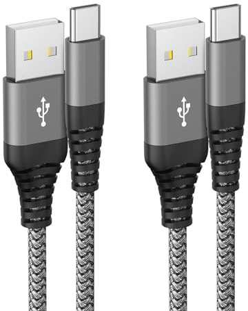 USB C Charger Cable,2Pack 1.8M USB to USB C Type C Charger Fast Charging | Compatible with iPhone 15,Samsung Galaxy S23/S22/S21/S20,Note 10/9/8,HTC,LG,Moto,Google Pixel,Etc