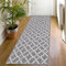 SHACOS Teppich Läufer, rutschfest, Waschbar, Teppichläufer Flur 50x150 cm, Flurläufer Modern, Küchenteppich, Teppich Läufer für Flur, Küche, Eingang, Wohnzimmer, Grau