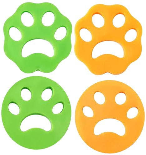 4 Pezzi Cattura Peli Lavatrice Raccogli Peli Animali Riutilizzabile, Depilatore per Animali Domestici,Cattura Peli Lavatrice, per Cani Gatti peli di Animali, Biancheria da Letto, Vestiti