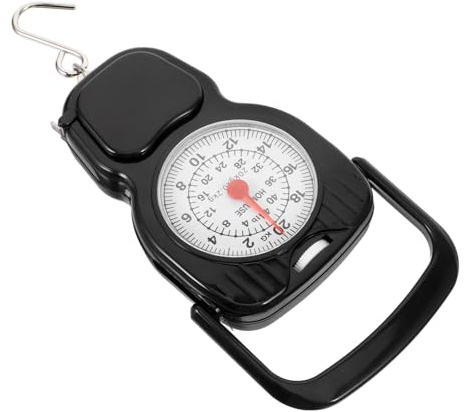 CTIRCHIU Bilancia Portatile per Bagagli 20 Kg Gancio Mini Bilancia Meccanica da Viaggio per Pesare Valigie Compatta per Casa Garage e Uso Esterno