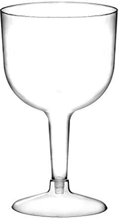 Vasos grandes de plástico para cóctel, 745 ml, juego de 20, de dos piezas, vasos desechables.