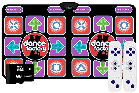 Yjtwt Tappetino da Ballo/Tappeto di Danza per Bambini,Dance Mat Pieghevole Senza Fili Fitness Motion Dance TV HD Computer Tappeto da Gioco con Doppio Uso,Antiscivolo/Massage