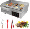 RAINBEAM Commercial Counter Top Griddle Non-Stick Tabletop Grill with Stainless Steel Hot Plate, 3000W Thermostatic Control
