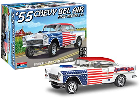 Revell 14519 1955 Chevrolet Bel Air Street Machine 2N1 1:24 Scale 92-Piece Skill Level 4 Model Car Building Kit