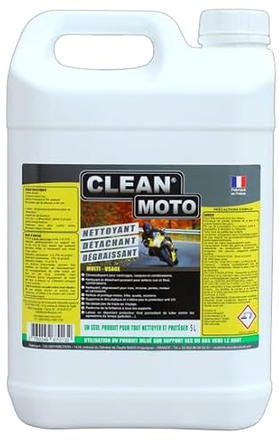 CLEAN MOTO 5L - Nettoyant, Dégraissant et Détachant 2 Roues