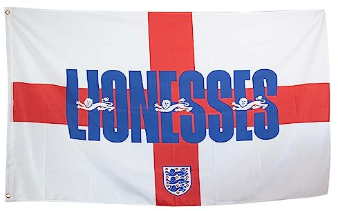 Hy-Pro Officially Licensed England FA Lionesses Flag 5' x 3' Womens Euro 2025